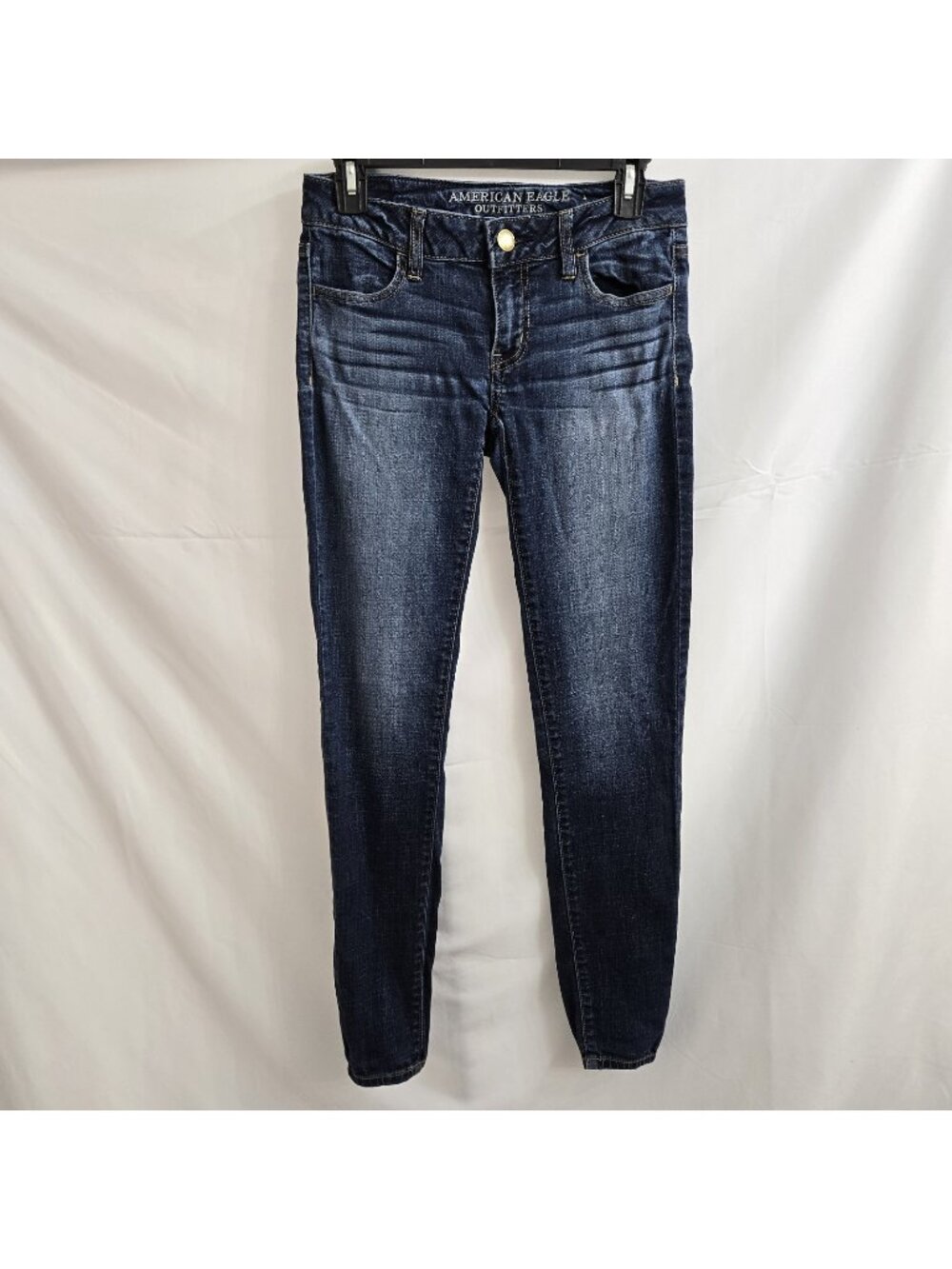 American Eagle Super Stretch Hi Rise Jegging Blue Skinny Jeans Size 2